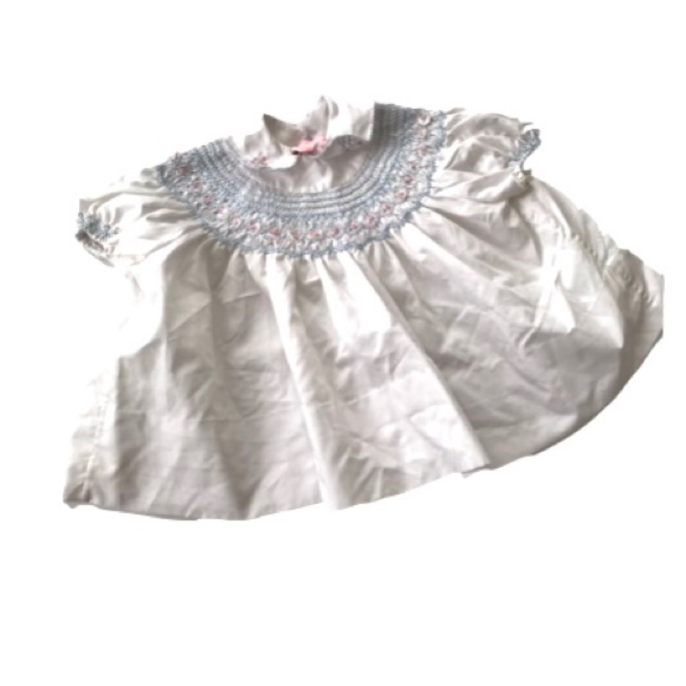 Vintage smocked baby dress 9 months